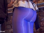 Nude on the stairs. Jeny Smith got naked in public. People are shoked. Transparent suit 5/16