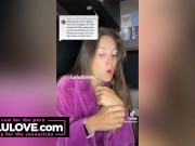 Babe showing off luxury TEEPEE w/ bathtub & more behind the scenes creampie closeups, catfish frustration & more - Lelu Love 8/16