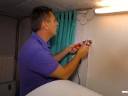 AMATEUR EURO - Fake Tits Lady Maria Has Her Euro Pussy Rammed By Mature Dick 3/16