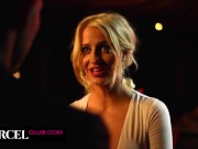 Busty blonde gets wild in the bathrooms 4/16