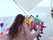 NYMPHO Naturally busty brunette Lola Mai is ready to get stretched out by a big dick 10/16