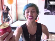 CARNE DEL MERCADO - Siary Diaz And Elisa Odiosa Call Stud For Striptease And Hardcore Pounding At Halloween Party 2/16