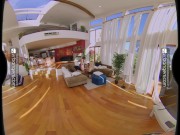 VR Bangers Sexy young students invited big cock for foursome sex party VR Porn 3/16