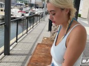 BJRAW Hot busty blonde Chloe Surreal sucks a big dick 2/16