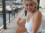 BJRAW Hot busty blonde Chloe Surreal sucks a big dick