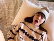 Couple have sex in the holiday cabin, she have very sweet smile. 13/16