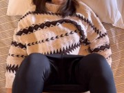 Couple have sex in the holiday cabin, she have very sweet smile. 5/16