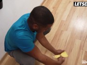 HORNY HOSTEL - Tattooed Babe Uses Her Body To Please Huge Black Cock 1/16