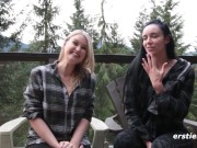 Ersties: Lesbian Couple Enjoy Far Away Sex 4/16