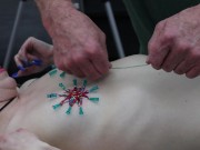 DSC15-3-2) Episode 2: Tiny Cutie Karlee Paige String Wrapped Around Needles in Tits 14/16