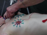 DSC15-3-2) Episode 2: Tiny Cutie Karlee Paige String Wrapped Around Needles in Tits 16/16