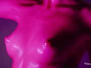 WOWGIRLS Absolutely gorgeous Ukrainian model Alissa Foxy oiling her tits and nipples while dancing 11/16