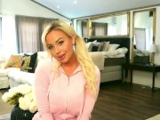 Amanda Bredén- Stepsister gives Stepbrother the best sloppy blowjob ever!  1/16