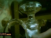 Two hooded men with 2 busty babes 2/16