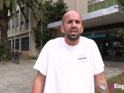 Amazing pickup! College babe needed the cash and wanted to do a porno! 2/16