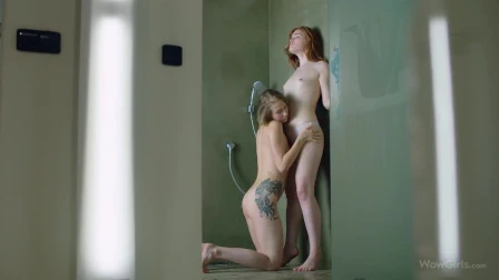 WOWGIRLS Two Eastern European girls Anna Di and Jia Lissa pleasing each other in the bathroom