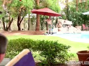 Petite Girl Seduces Pool Guy Into Sex 2/16