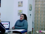 Amateur BBW tries her luck in porn with a BIG COCK. Her hottest casting! 5/16