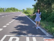STREETFUCK - Hitchhiker May Thai Caught Masturbating 1/16