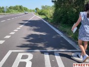 STREETFUCK - Hitchhiker May Thai Caught Masturbating 2/16