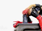 Hot wife fucks her greedy hole with a gigantic stump dildo 12/16