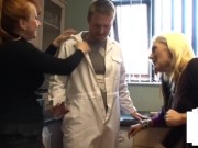 Small cock jerked by 2 matures and Asian 4/16