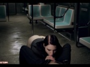 Beautiful stranger sucked me in train - MollyRedWolf 11/16