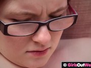 GirlsOutWest - Horny hairy redheads lick and finger each other outdoors 10/16