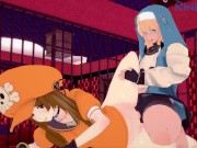 May and Bridget have intense sex in a secret room. - GUILTY GEAR -STRIVE- Hentai 9/16