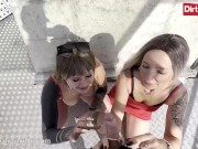 MyDirtyHobby - sexyrachel846 & Her Girlfriend Thank The Cameran With A Double Blowjob & A Good Fuck 7/16