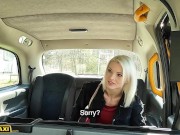 Fake Taxi - Super pretty teen model in sheer panties with small tits and shaved pussy takes a huge cock inside her 1/16