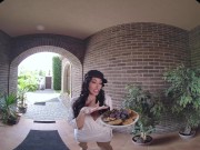 French stunner Clea Gaultier takes your cock up her ass until final cumshot on her big fake tits in VR 2/16