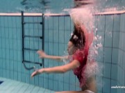 Hungarian babe Dona enjoys being naked in the pool 3/16