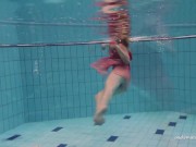 Hungarian babe Dona enjoys being naked in the pool 7/16