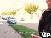 VIP4K. Mans bosomy wife gives shaved pussy to excited pickup artist 5/16