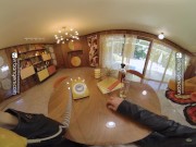 VR Bangers Leana Lovings and Chanel Camryn in hollywood orgy fantasy VRPorn 2/16