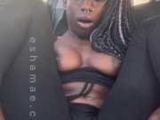 (full video) ebony teen drills squirting pussy in car 15/16