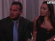 Hot Babes Kat Dior & Morgan Lee Enjoy Naughty Threesome With Businessman - LETSDOEIT 1/16