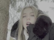 18 Jähriges Teen wird im Wald bei Schnee Gefickt 14/16