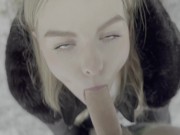 18 Jähriges Teen wird im Wald bei Schnee Gefickt 3/16