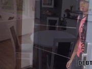 DEBT4k. Gal doesn't want loan shark to take car so she has sex with him 4/16