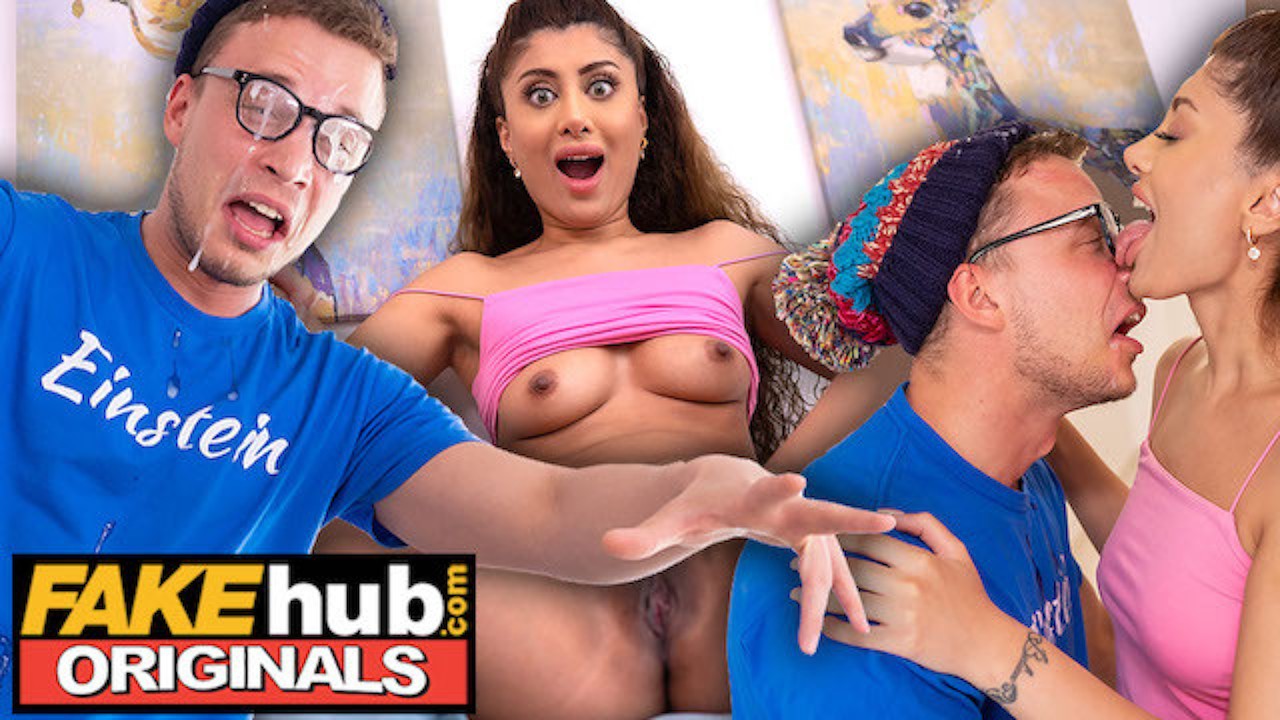 Fakehub Super Hot British Indian Babe Marina Maya Cleans The Cum Off College Room Mates