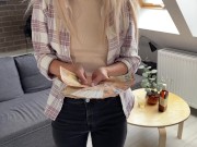 My Stepsister With A Big Ass Took The Money And Help Me To Cum - Creampei In Tight Pussy 2/16