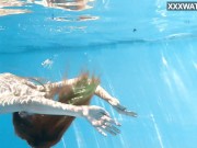 Tight pussy small teen Ivi Rein swimming naked 13/16