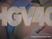 Vintage video of a cute girl with a hairy cunt masturbating and fucking 1/16