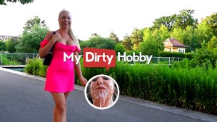 MyDirtyHobby – After A Rough Anal Fuck, Horny MILF Daynia Wants Her Date To Piss In Her Mouth