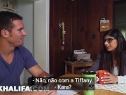 MIA KHALIFA - Sexo inter-racial com garota árabe triste e caras afro-americanos bem dotados 2/16