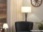 Mature Babe Sits on Asian Cutie's Face 1/16