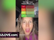 Real daily life of babe sharing TurkeyDay adventure before during & after covering B's balls in her own cum - Lelu Love 3/16