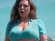 Private Black- Curvy Babe Sofia Curly Sucks And Rides Dark Dick By The Pool 2/16